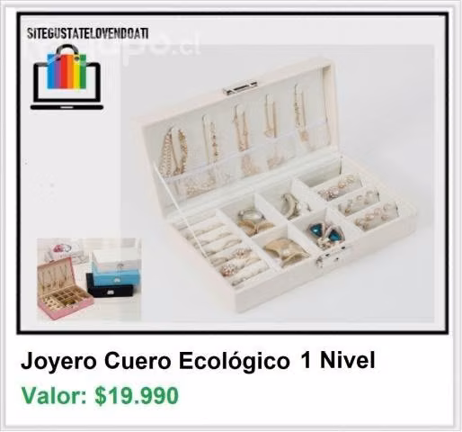 Joyero Organizador Elegante un Nivel