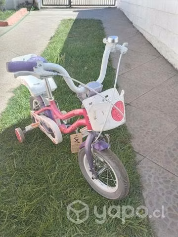Bicicleta oxford aro 12 beauty lila fucsia niña