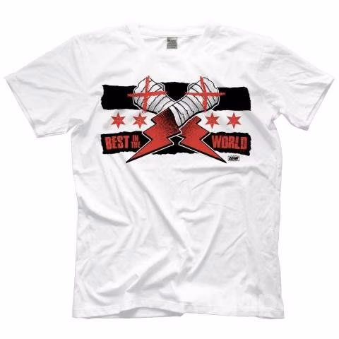 Polera AEW Cm Punk BITW Original (Blanca)
