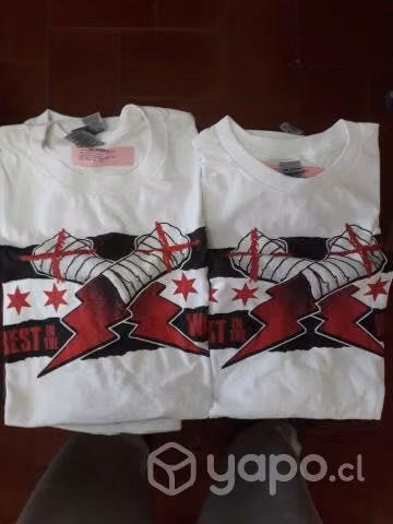 Polera AEW Cm Punk BITW Original (Blanca) - Imagen 3