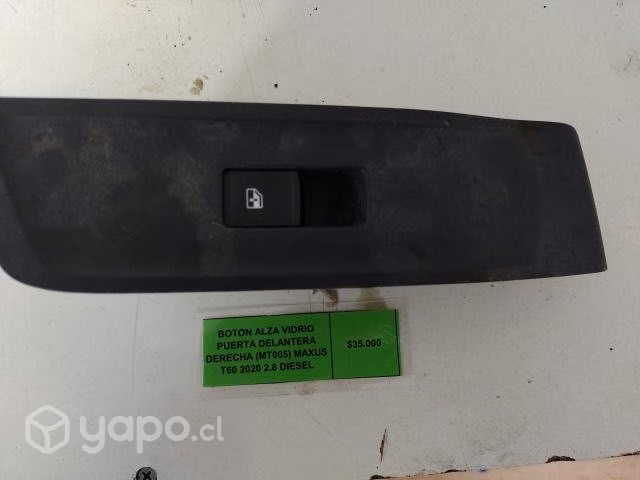Boton Alza Vidrio Puerta Delantera Derecha (MT005)