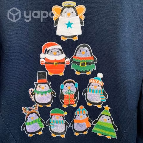 Poleron Navidad pinguinos - Imagen 2