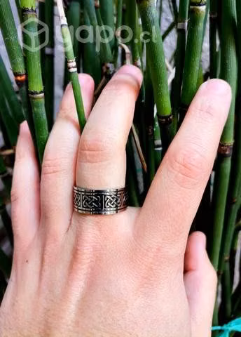 Anillo Estilo Celta Plateado - Imagen 5