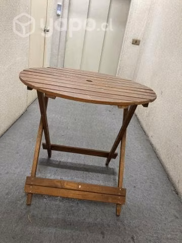 Mesita madera de exterior