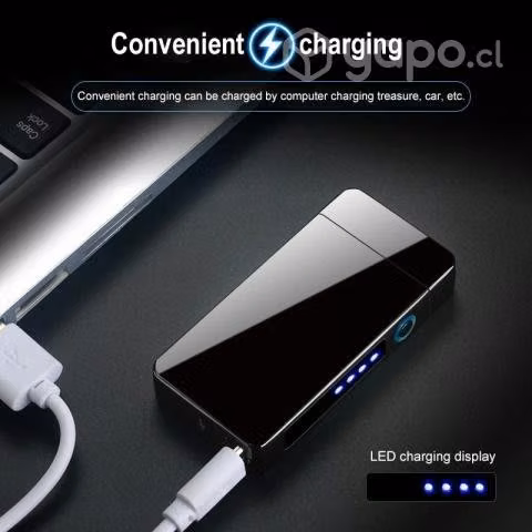 Encendedor Electrico Recargable USB Laser Lighter