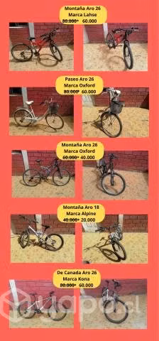 Bicicletas por traslado