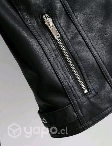 Chaqueta cuero PU negra - Imagen 5