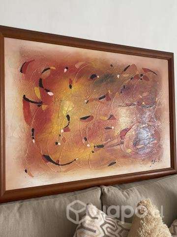 Cuadro pintado en óleo con marco Madera - Imagen 2