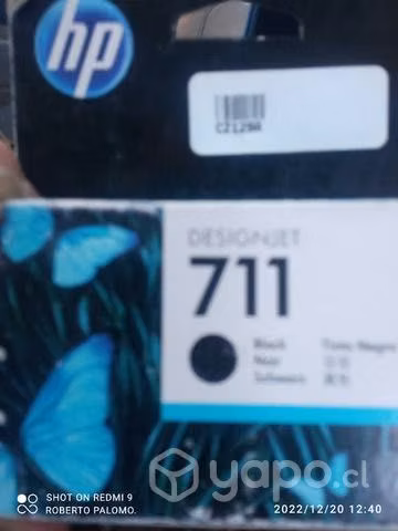 Black original de 38ml HP 711