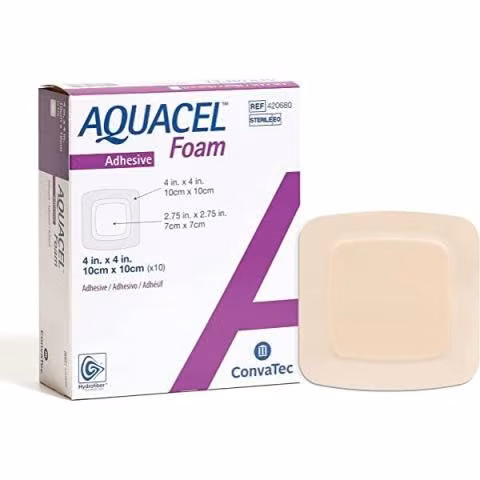 Aquacel Foam Aposito de Espuma Adhesivo 10x10 cm