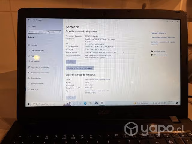 Notebook Acer Aspire E5-575 - Imagen 3