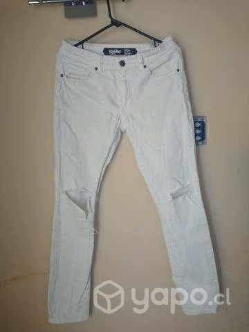 Jeans blanco talla 42