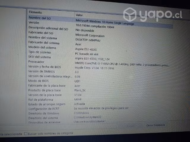 Notebook Acer Aspire Es1-433g-348y