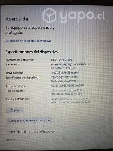 Notebook Hp 250 G7 Modelo RT8821CE - Imagen 6