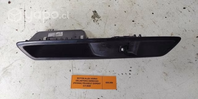 Botón Alza Vidrio Delantero Derecho (PEX064) Peuge