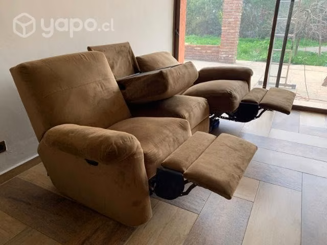 Sofá américano tres cuerpos reclinable