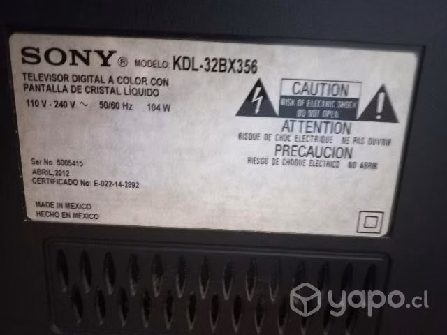 Monitor Sony 32pulgadas