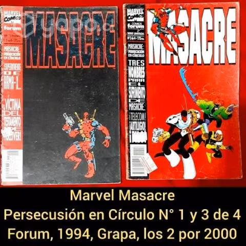 GRAPA Marvel Masacre Deadpool Persecusion 1 y 3