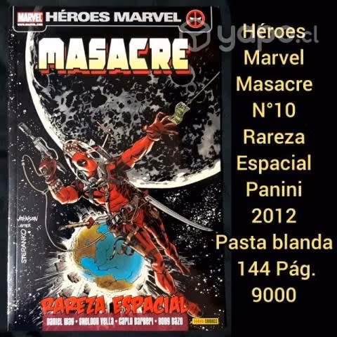 Panini Marvel Deadpool Masacre 10 -Rareza Espacial