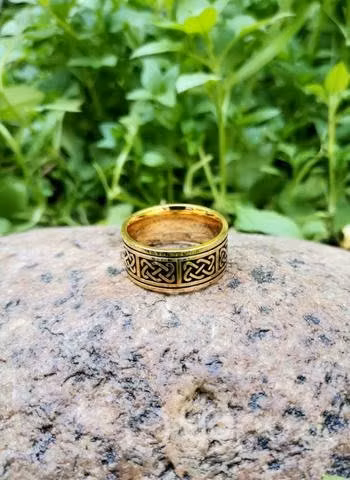 Anillo Estilo Celta Dorado