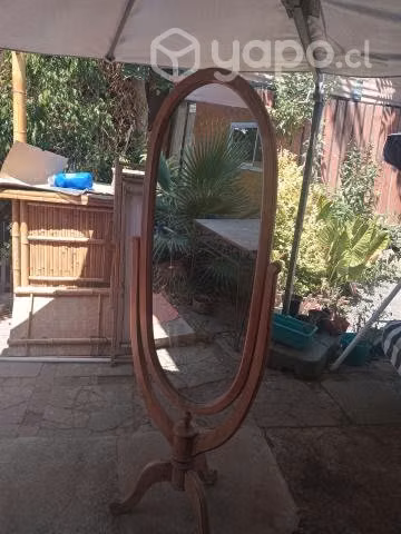 Espejo pedestal madera - Imagen 2