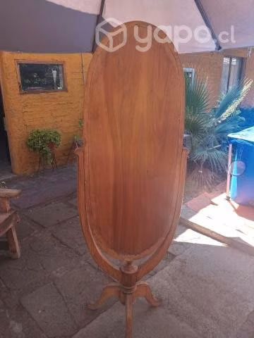 Espejo pedestal madera