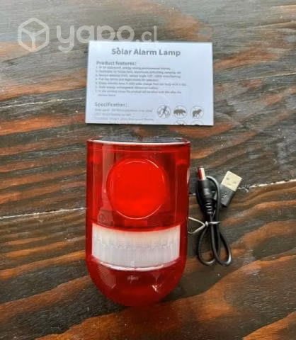Alarma solar sonora y con luz
