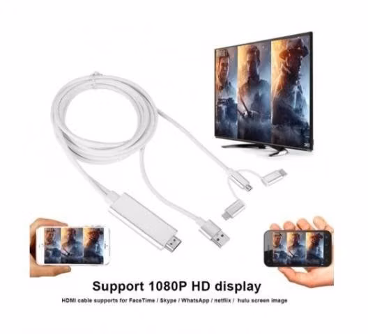 Cable USB micro USB USB-C Lightning a Hdmi Cable H