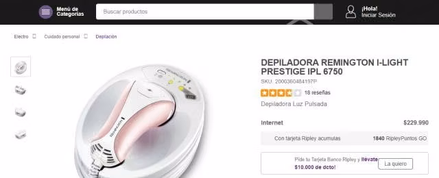 Depiladora IPL6750 Remington I-Light Prestige - Imagen 5