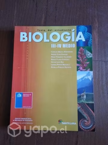 Libro de Biología III y IV Medio