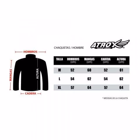 Chaqueta Moto Hombre Atrox 2129 Negra Gris - Imagen 3