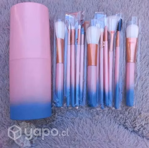 Set de 12 brochas con caja de almacenamiento