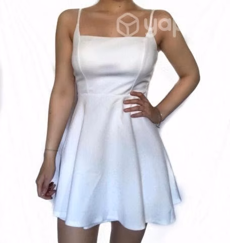 Vestido blanco talla M - Imagen 2