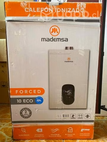 Calefon Mademsa Electrico Tiro Forzado 10Lt Gas li