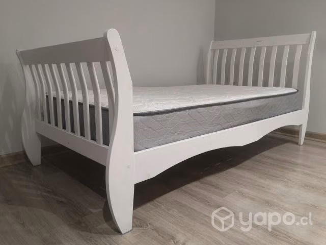 Cama 1,5P estructura de madera