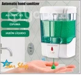 DISPENSADOR AUTOM. DE ALCOHOL GEL o JABÓN LÍQUIDO