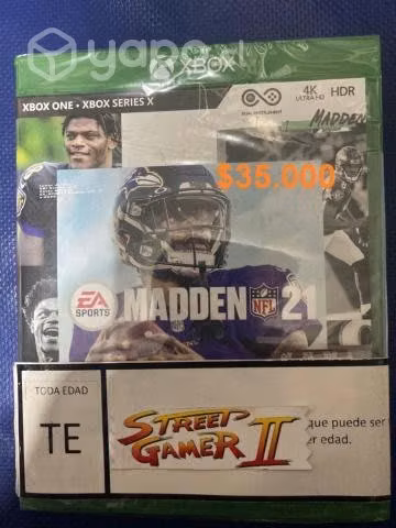 Madden 2021 xbox one nuevo sellado