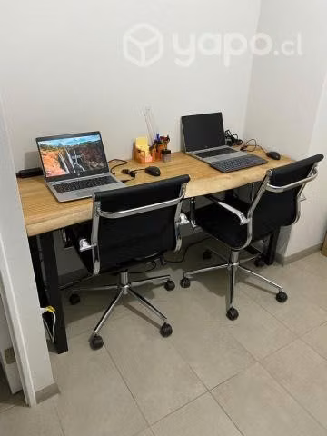 mesa de escritorio estilo industrial