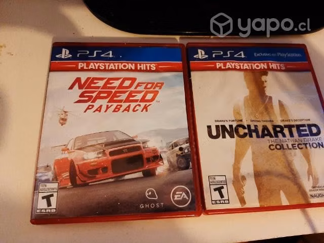 Uncharted trilogy y Need ford speed