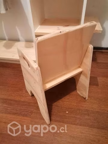 Silla de madera para niños Montessori - Imagen 3
