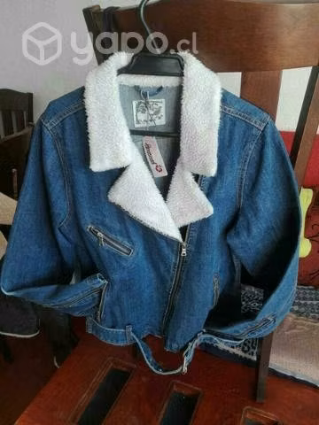 Chaqueta mesclilla nueva talla L