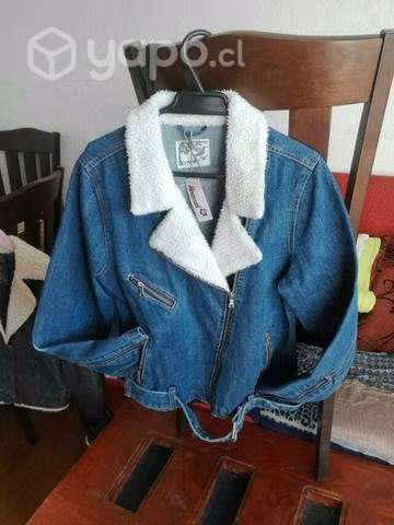 Chaqueta mesclilla nueva talla L