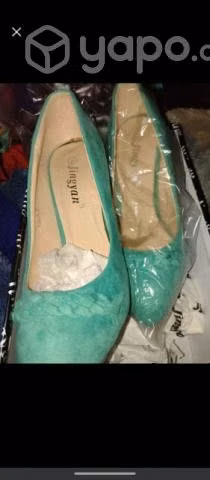 hermosos zapatos formales verdes