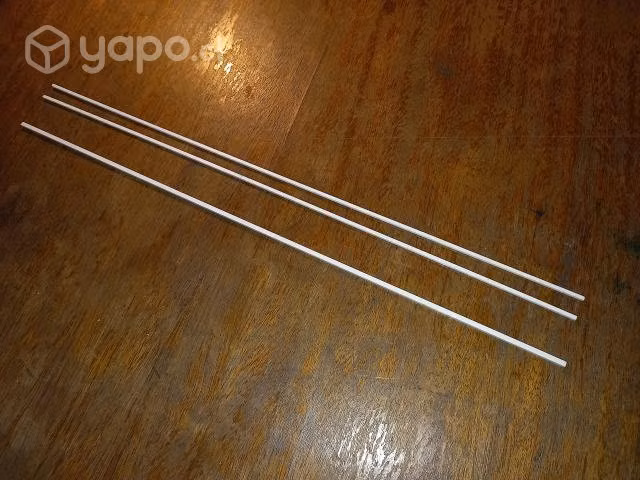 3 perfiles cuadrados PVC para maquetas ARQ 35,7 mm