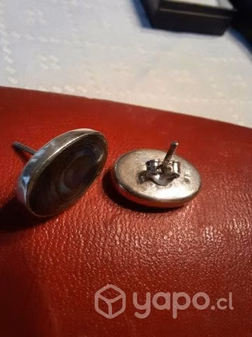 Aritos de Plata De Nácar Natural - Imagen 3