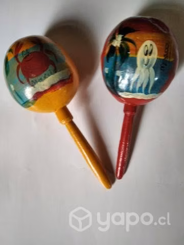 Par de maracas para tocar en las orquesta