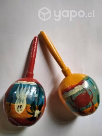 Par de maracas para tocar en las orquesta