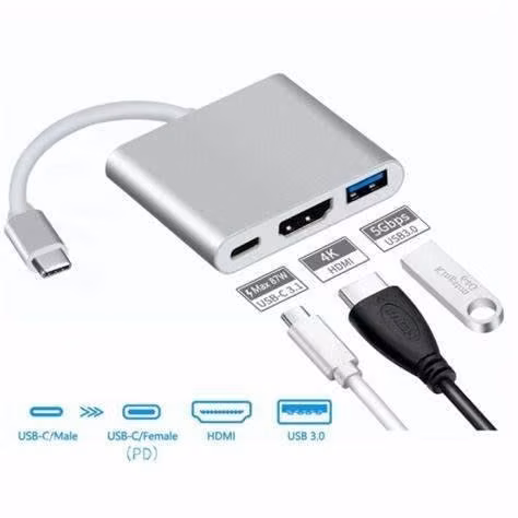 Adaptador Usb-c A Hdmi Type C Usb 3.0 Macbook Ret