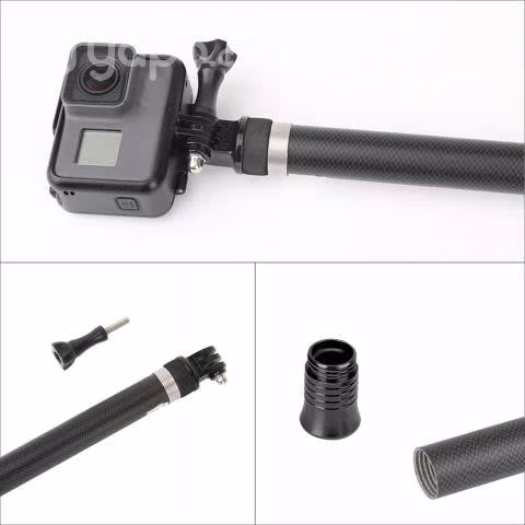 Bastón Selfie 2.7M de fibra de carbono para Gopro