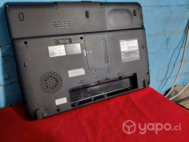 Notebook toshiba solo con cargador